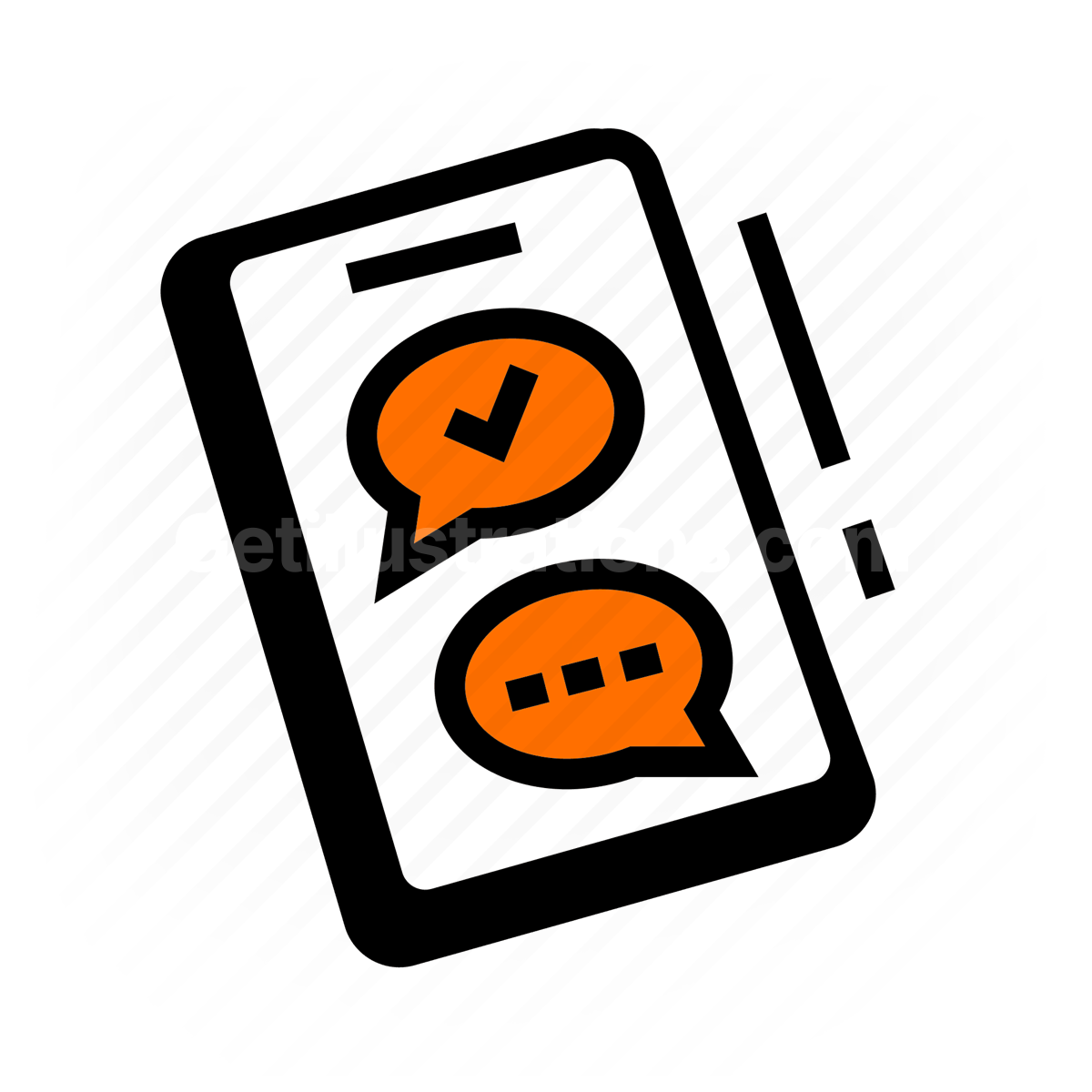 Social Media and Communication illustration preview image